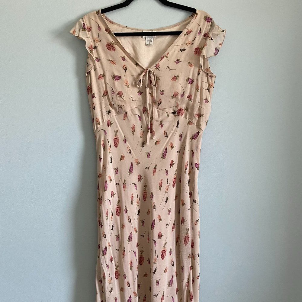 Vintage Paradise NY Dress with Ruffled Shoulders